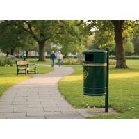 Poubelle Morvan 40 L avec serrure - vert - Image 3