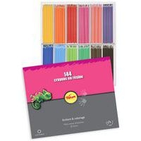 Schoolpack 144 crayons couleurs 18 cm résine Pichon - Image 2