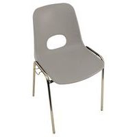 Lot 5 chaises coque accrochable Floride polypropylène M2 - Image 3