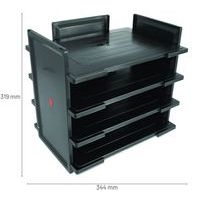 Corbeille à courrier TWIN FLEX  Noir - Image 2