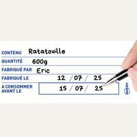 300 Etiquettes traçaoeilité alimentaire pré-imprimée 98x40mm - Image 3
