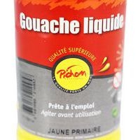 Flacon gouache liquide 500 ml pichon avec bec verseur - jaune primaire - Image 2