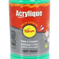 Flacon 500 ml gouache acrylique pichon - vert franc - Image 2