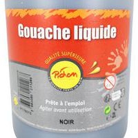Flacon 2 litres gouache pichon avec bec verseur - noir - Image 4