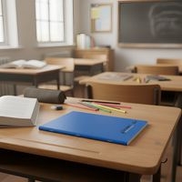 Cahier polypropylène 90g 96 pages seyes 17x22 cm   - bleu - Image 4