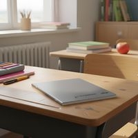 Cahier polypropylène 90g 96 pages seyes 17x22 cm - gris - Image 2