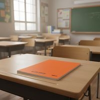 Cahier polypropylène 90g 96 pages seyes 24x32 cm - orange - Image 3