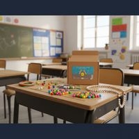 Lot de 3000 perles bois Ø10mm assorties + 30 m fils - Image 3