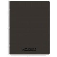 Cahier polypropylène 96 pages 90g seyes 24x32 cm noir - Image 2