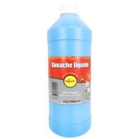 Flacon 1 litre gouache pichon avec bec verseur - bleu primaire (cyan) - Image principale