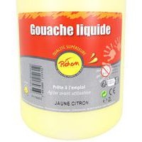 Flacon 2 litres gouache pichon avec bec verseur - jaune citron - Image 6