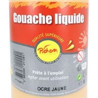 Flacon 1 litre gouache pichon avec bec verseur - ocre jaune - Image 2