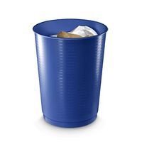 Corbeille à papier géante 'gloss' - Bleu - Image principale