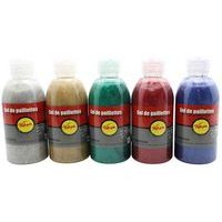 Assortiment 5 flacons 250ml gel pailleté Pichon - Image principale