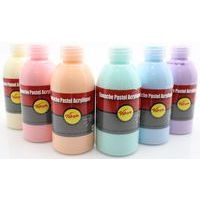 Assortiment de 6 flacons de 250 ml de gouache acrylique pastel pichon - Image 3