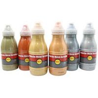 Assortiment de 6 flacons 250 ml. gouache métal pichon - Image principale