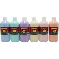 Assortiment 6 flacons 500 ml gouache pastel Pichon - Image 4