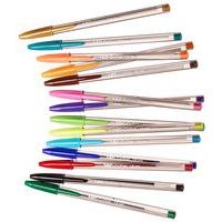 Pochette 15 stylos bille moyenne Bic Cristal Multicouleur - Image 2