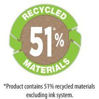 Marker effaçable à sec 51% matière recyclé pointe ogive - noir - Image 2