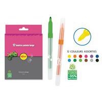 Pochette 12 feutres dessin pointe large Pichon - Image 2