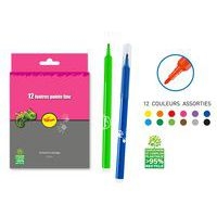 Pochette 12 feutres dessin pointe fine Ø 2 mm - Image 3