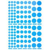 Pochette 40 feuilles gommettes (4150 gommettes) - rondes de différents diamètres - Image 5