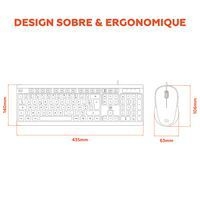 Ensemble Clavier + Souris filaires CF100 - Mobility Lab - Image 5