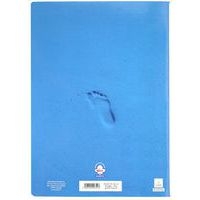 Cahier piqûre 96 pages 24x32 cm seyes super 90g - Bleu - Image 6