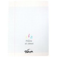Cahier poésie PP 240x320 48 pages seyes + uni 70g/90g - Image principale