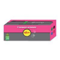 Boîte 4 marqueurs pointe biseautée Pichon - Image 6