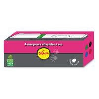 Boite 4 marqueurs effaçables à sec PICHON pointe biseautée - Image 4