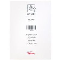 Feuille de dessin 160 g blanc 21 x 29,7 (Pochette de 10) - Image 3