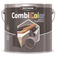 Peinture toutes surfaces pot 2,5 litres noir satiné - Image principale