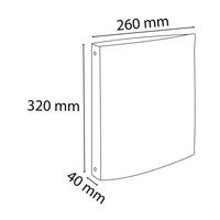 Classeur rigide A4 30mm - Jaune - Image 2