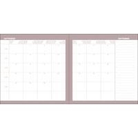 Agenda Exécutif Color Andrea gris 16x16 cm août à août - Image 3