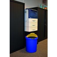 Corbeille en plastique - 30 L, Coloris : Bleu - Image 2