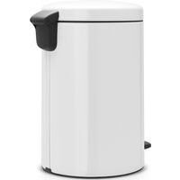 Poubelle à pédale NewIcon 20L blanche Brabantia - Image 2