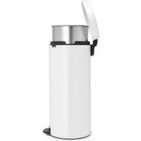 Poubelle à pédale NewIcon 30L blanche avec liner métal - Image 2