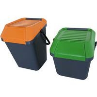 Poubelle EasyMax 35 L noir/vert - Image 2