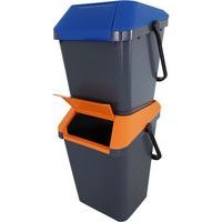Poubelle EasyMax 45 L noir/orange - Image 9