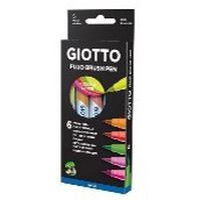 Etui 6 feutres pinceaux couleurs fluos - Image principale