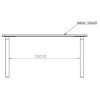 Table rectangle Filou 120x60 cm - Manutan Expert - Image 5