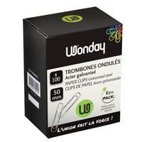 Trombone 50 mm galvanisé bout rond forme ondulée - Image principale