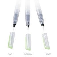 Set de 3 pinceaux réservoir pointes assorties - Image principale