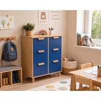 Meuble Filou  6 tiroirs sur pieds bleu delft - Image 2