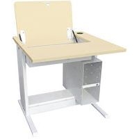 Poste Man Modulo escamotable, support UC avec barre - Manutan Expert - Image 3