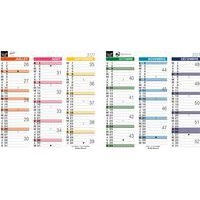 Lot de 10 Calendrier origami Arc en ciel 12 mois - 26x13cm - 2027 - Quo Vadis - Image 2