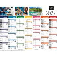Lot de 10 Calendrier fantaisie Tradition - 43x33,5 cm - Image 2