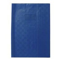 Protège-cahier grain madras 22/100ème 17x22 cm bleu - Image principale