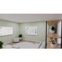 PROFESSIONAL tableau blanc 90x180cm Émail blanc - Image 2